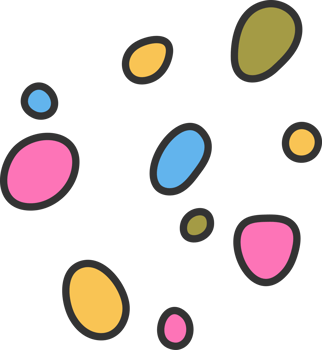 Groovy Colorful Confetti png
