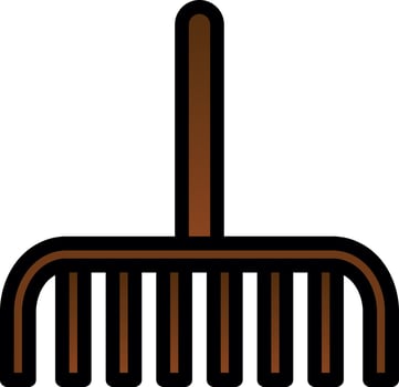 Rake Vector Icon Design