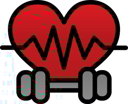 Fitness Vector Icon Design