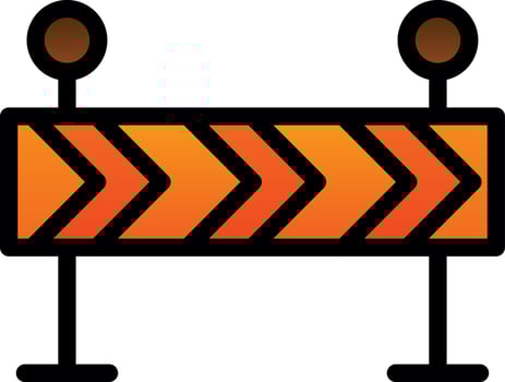 Barricade Vector Icon Design
