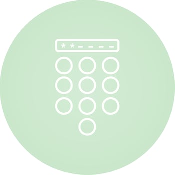Passcode Lock Vector Icon