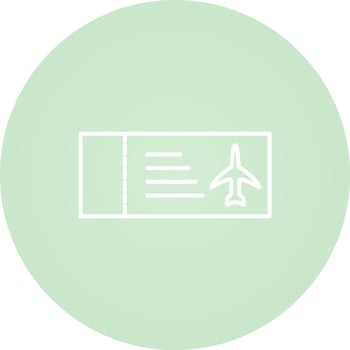 Plane Tickets Vector Icon