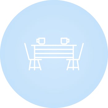 Dining Table Vector Icon