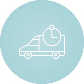 Time Based Delivery Vector Icon