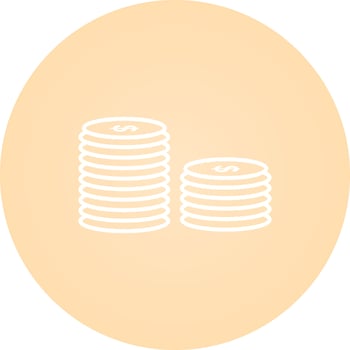 Stack of Coins Vector Icon