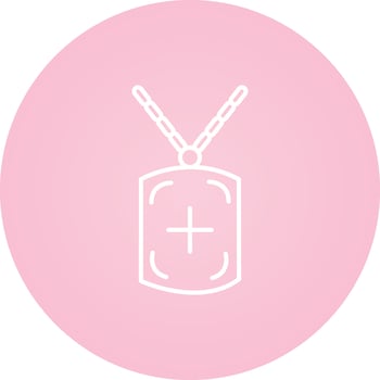 Militrary Chain Vector Icon