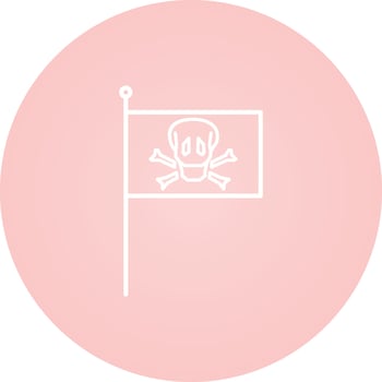 PIrate Flag Vector Icon