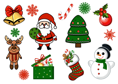 Winter holiday clipart. PNG illustration with transparent background.