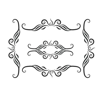 Vintage dividers and borders, Decorative Ornate Elements and Badges, Vintage Ornaments vector