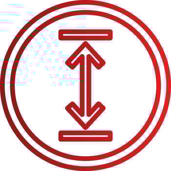 Height Arrow Vector Icon