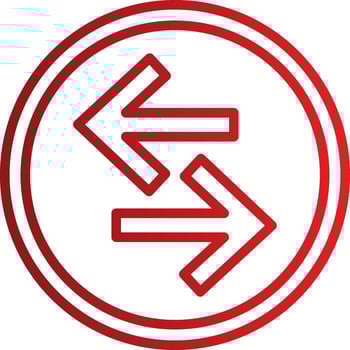 Left Right Arrow Vector Icon
