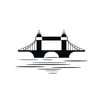 Bridge logo icon design and business symbol vector
