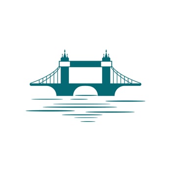 Bridge logo icon design and business symbol vector