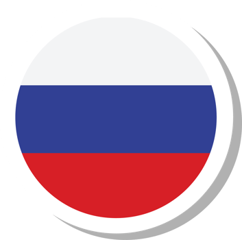 Russia flag circle shape, flag icon. png