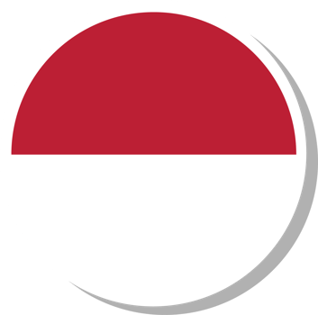 Indonesia flag circle shape, flag icon. png