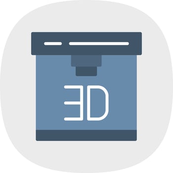 3d Printer Vector Icon Design
