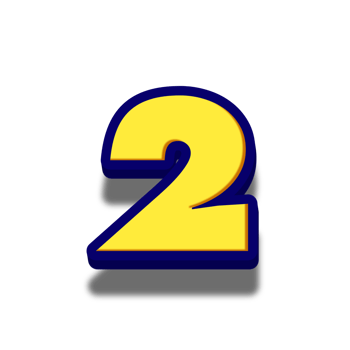 Number 3d effect png