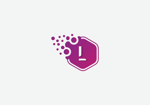 Abstract L letter modern initial lettermarks logo design vector