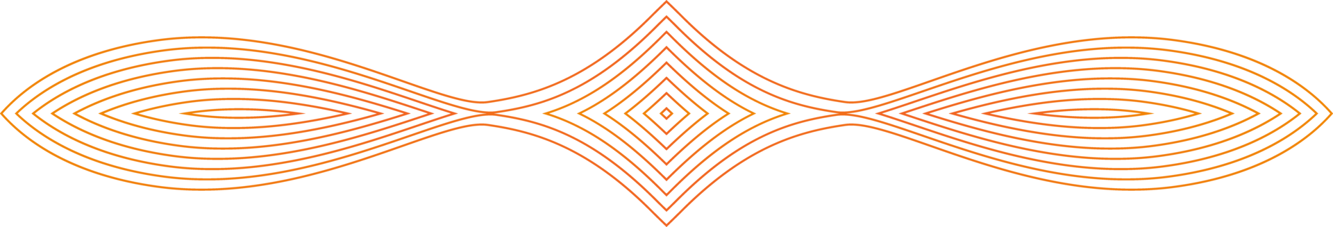 abstract orange floral ornament design png