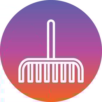 Rake Vector Icon Design
