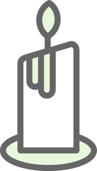 Candle Vector Icon Design