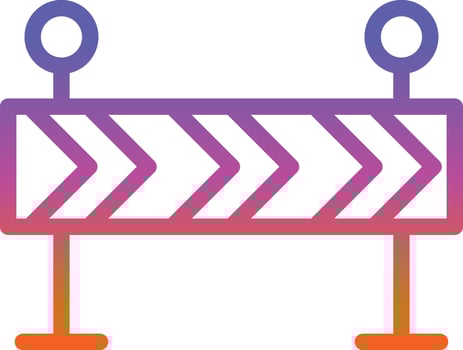 Barricade Vector Icon Design