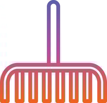 Rake Vector Icon Design