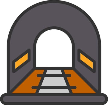 Tunnel Vector Icon Design