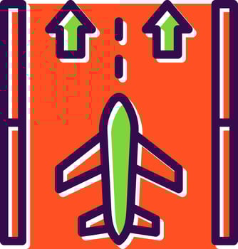 Runway Vector Icon Design
