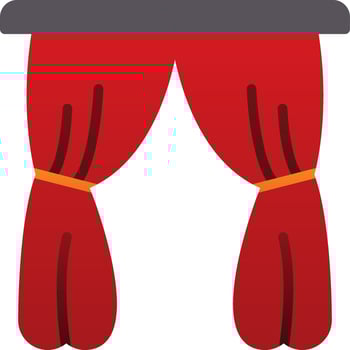 Curtain Vector Icon Design