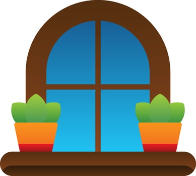 Window Vector Icon Design