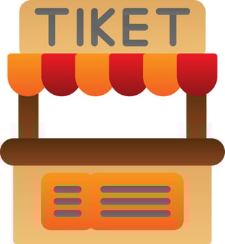 Ticket Office Vector Icon Design