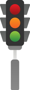 Traffic Lights Vector Icon Design