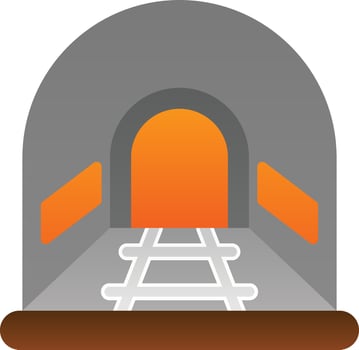 Tunnel Vector Icon Design