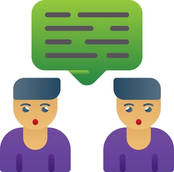 Conversation Vector Icon Design