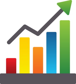 Graph Vector Icon Design