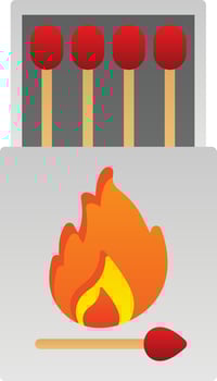 Matches Vector Icon Design