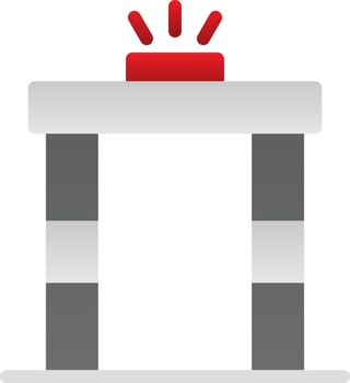 Metal Detector Vector Icon Design