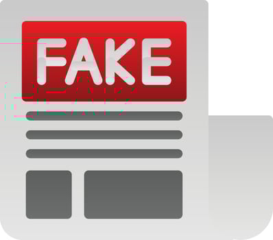 Fake News Vector Icon Design