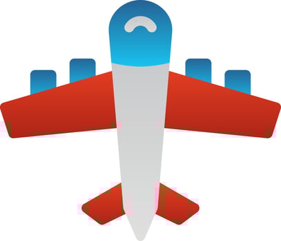 Airplane Vector Icon Design