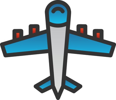 Airplane Vector Icon Design