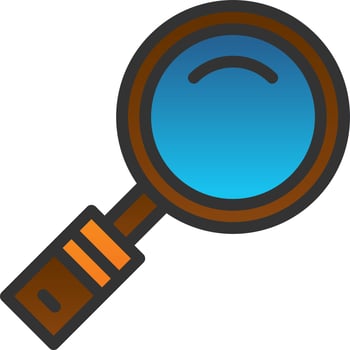 Magnifying Glass Vector Icon Design