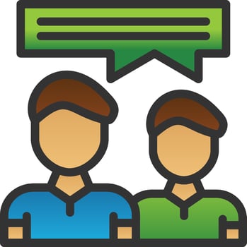 Collaboration Vector Icon Design
