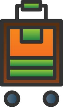 Luggage Vector Icon Design