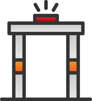 Metal Detector Vector Icon Design