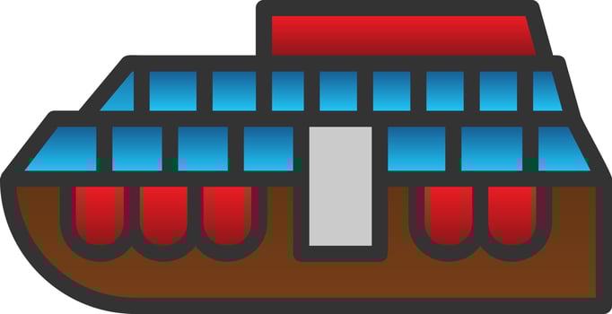 Lifeboat Vector Icon Design