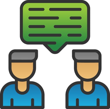 Conversation Vector Icon Design