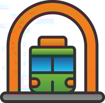 Subway Vector Icon Design