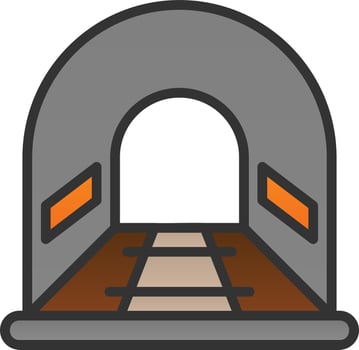 Tunnel Vector Icon Design