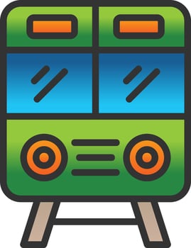 Train Vector Icon Design